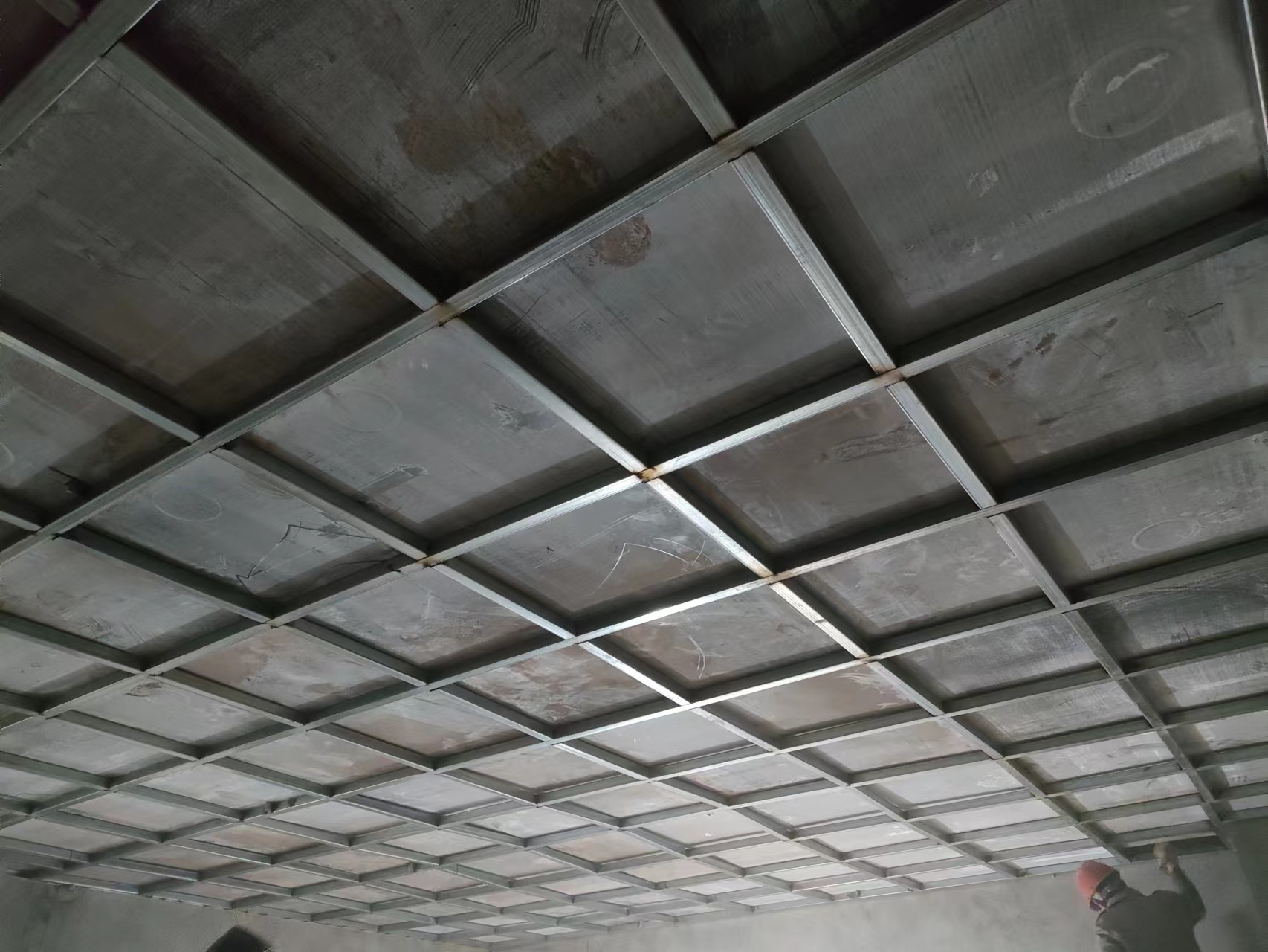 硫酸钡板施工现场